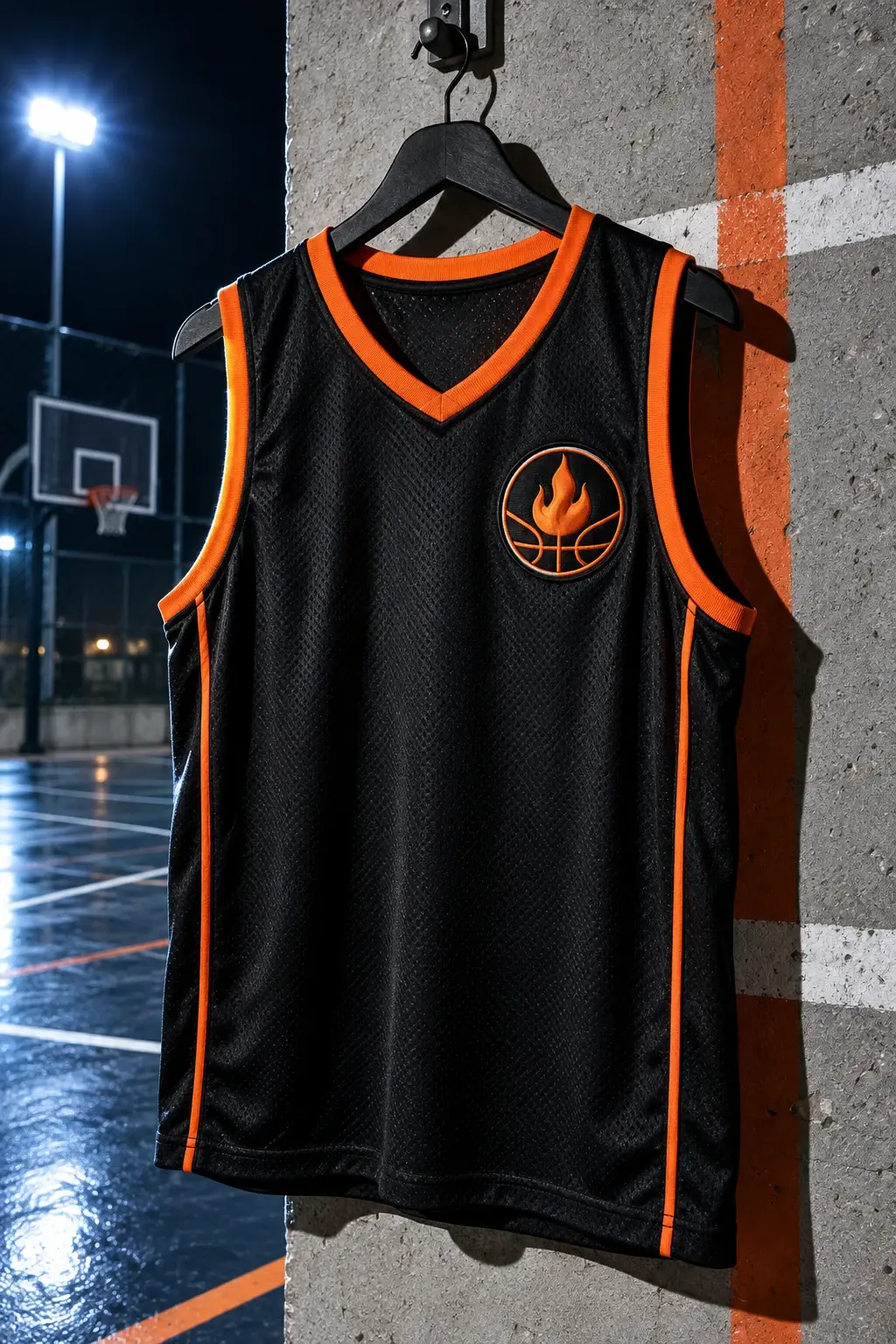 Débardeur — Basket · écusson flamme